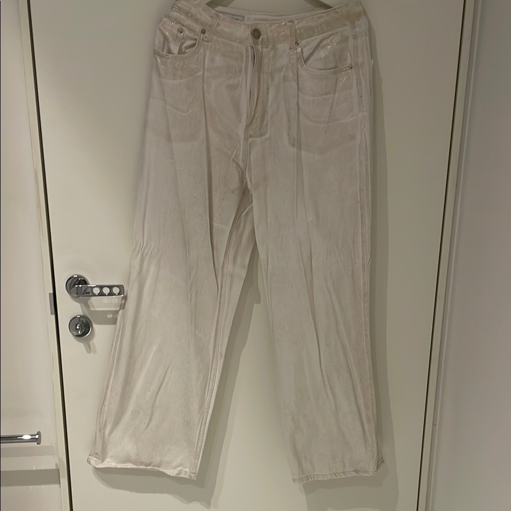 Cream Corduroy Pants